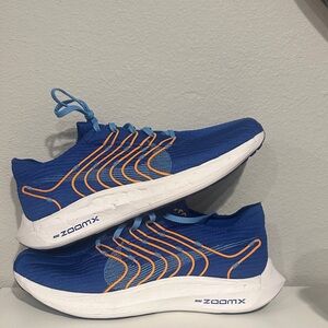 Zoom Athletic Shoes in Blue and Orange
